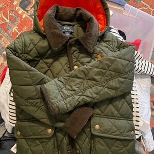 Polo Ralph Lauren Quilted Jacket - Green and Orange